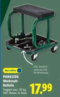 Lidl PARKSIDE Werkstatt-Rollsitz Angebot
