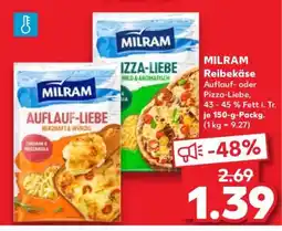 Kaufland MILRAM Reibekäse Angebot