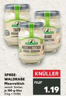 Kaufland SPREE-WALDRABE Meerrettich Angebot