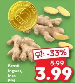 Kaufland Brasil. Ingwer, lose Angebot