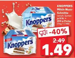 Kaufland KNOPPERS Milch-Nuss-Schnitte Angebot
