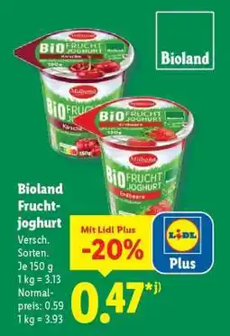 Lidl Bioland Fruchtjoghurt Angebot