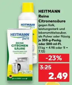 Kaufland HEITMANN Reine Citronensäure Angebot