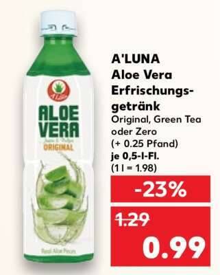 A'LUNA Aloe Vera Erfrischungsgetrnk Angebot bei Kaufland