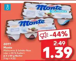 Kaufland Zott Monte Angebot
