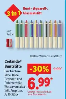 Lidl Crelando Buntstifte Angebot