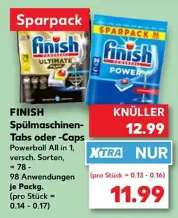 Kaufland FINISH Spülmaschinen- Tabs oder -Caps Angebot