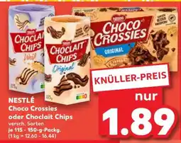 Kaufland Nestlé Choco Crossies oder Choclait Chips Angebot