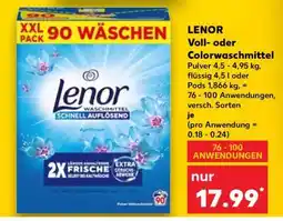Kaufland LENOR Voll- oder Colorwaschmittel Angebot