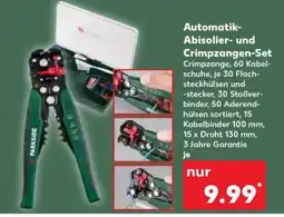 Kaufland Automatik-Abisolier- und Crimpzangen-Set Angebot