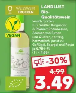 Kaufland LANDLUST Bio-Qualitätswein Angebot
