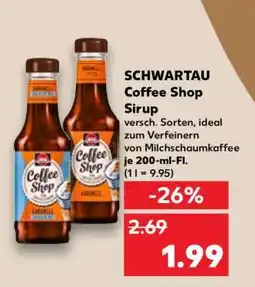 Kaufland SCHWARTAU Coffee Shop Sirup Angebot