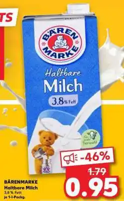 Kaufland BÄRENMARKE Haltbare Milch Angebot