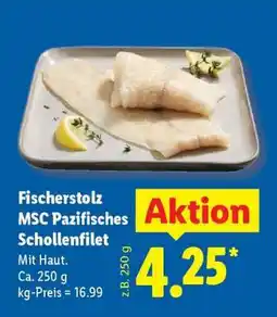 Lidl Fischerstolz MSC Pazifisches Schollenfilet Angebot