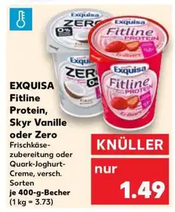 Kaufland EXQUISA Fitline Protein, Skyr Vanille oder Zero Angebot