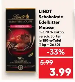 Kaufland LINDT Schokolade Edelbitter Mousse Angebot