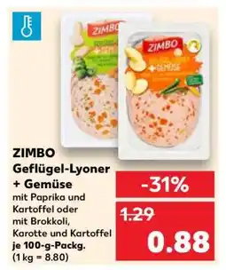 Kaufland ZIMBO Geflügel-Lyoner + Gemüse Angebot