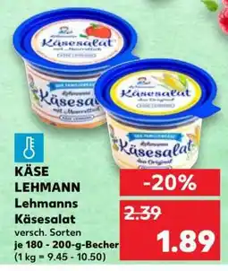 Kaufland Lehmanns Käsesalat Angebot