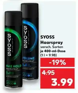 Kaufland SYOSS Haarspray Angebot