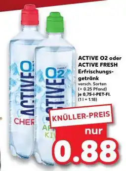 Kaufland ACTIVE O2 oder ACTIVE FRESH Erfrischungsgetränk Angebot
