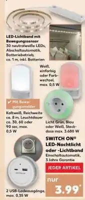 Kaufland SWITCH ON LED-Nachtlicht oder -Lichtband Angebot