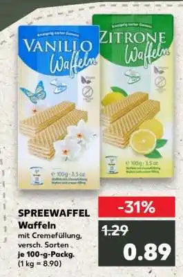 Kaufland SPREEWAFFEL Waffeln Angebot