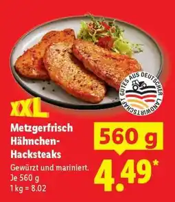 Lidl Metzgerfrisch Hähnchen-Hacksteaks Angebot