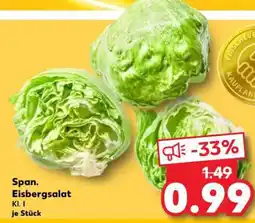 Kaufland Span. Eisbergsalat Angebot
