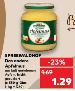 Kaufland Spreewaldhof Das andere Apfelmus Angebot