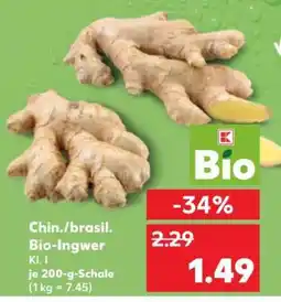 Kaufland Chin./brasil. Bio-Ingwer Angebot