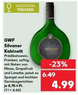 Kaufland GWF Silvaner Kabinett Angebot