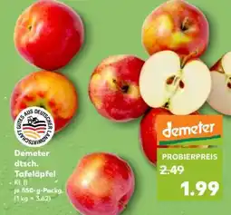 Kaufland Demeter dtsch. Tafeläpfel Angebot