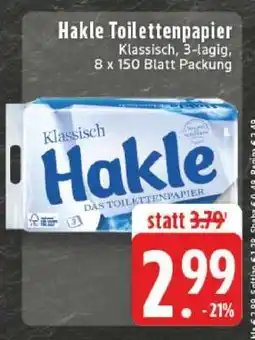 Edeka Hakle Toilettenpapier Angebot