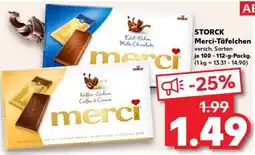Kaufland Merci-Täfelchen Angebot