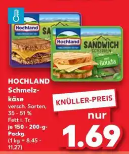 Kaufland HOCHLAND Schmelzkäse Angebot