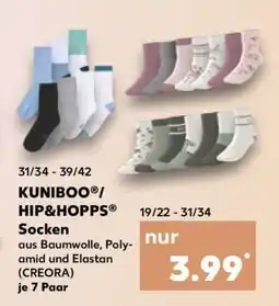 Kaufland KUNIBOO /HIP&HOPPS Socken Angebot