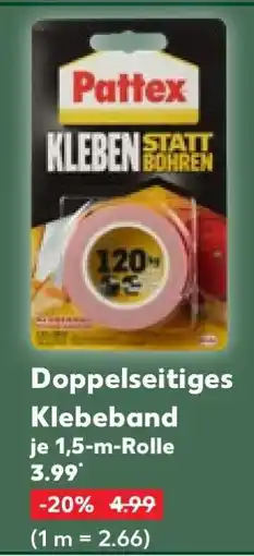 Kaufland Doppelseitiges Klebeband Angebot
