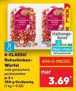 Kaufland K-CLASSIC Rohschinken- Würfel Angebot