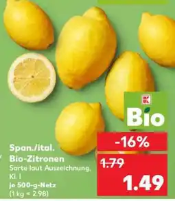 Kaufland Span./ital. Bio-Zitronen Angebot