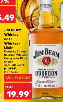 Kaufland JIM BEAM Whiskey oder Whiskey-Likör Angebot