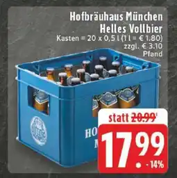 Edeka Hofbräuhaus München Helles Vollbier Angebot
