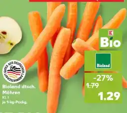 Kaufland Bioland dtsch. Möhren Angebot