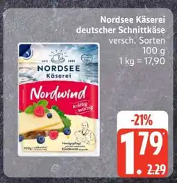 Edeka Nordsee Käserei deutscher Schnittkäse Angebot