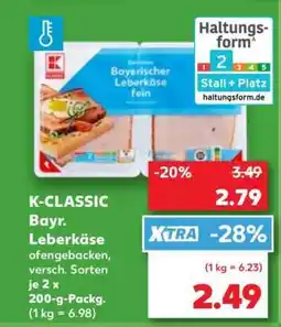 Kaufland K-CLASSIC Bayr. Leberkäse Angebot