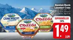 Edeka Alpenhain Obazda oder Camembert Creme Angebot