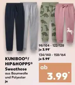 Kaufland KUNIBOO /HIP&HOPPS Sweathose Angebot