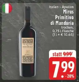 Edeka Mirus Primitivo di Manduria Angebot