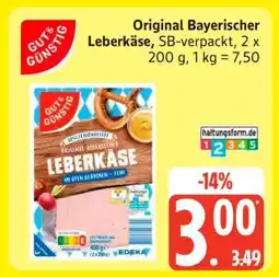 Edeka Original Bayerischer Leberkäse Angebot