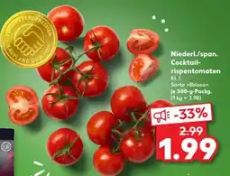 Kaufland Niederl./ span. Cocktail- rispentomaten Angebot