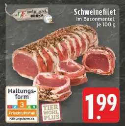 Edeka Schweinefilet im Baconmantel Angebot